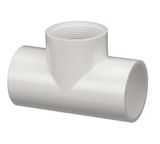 PVC Schedule 40 - Tee (Socket x FPT x Socket), Size: 1/2 INCH