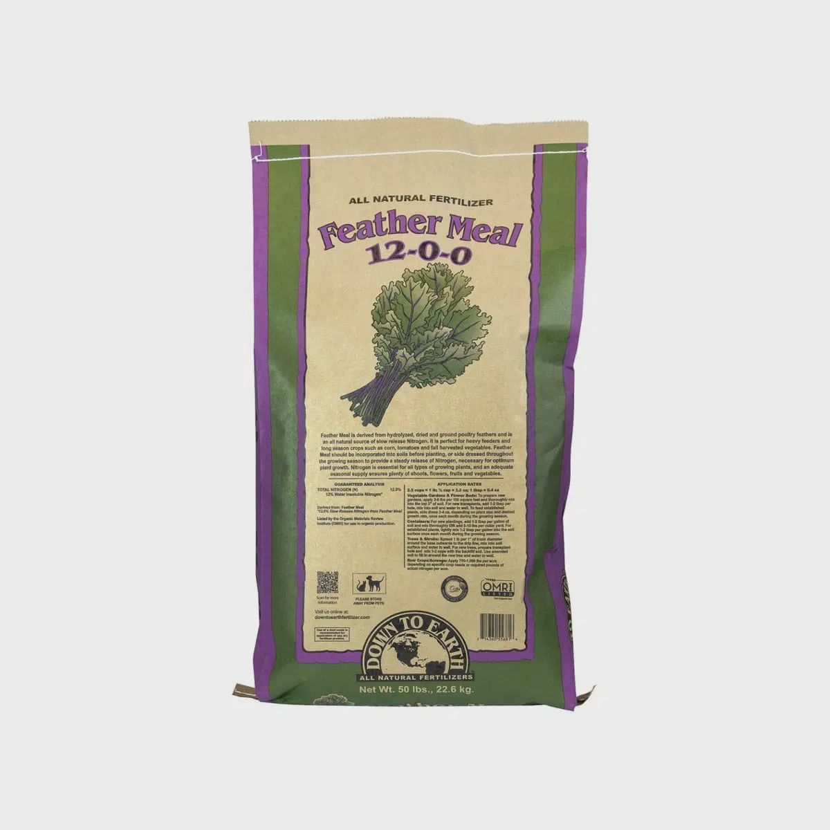 DTE Feather Meal (12-0-0), Size: 50 lb