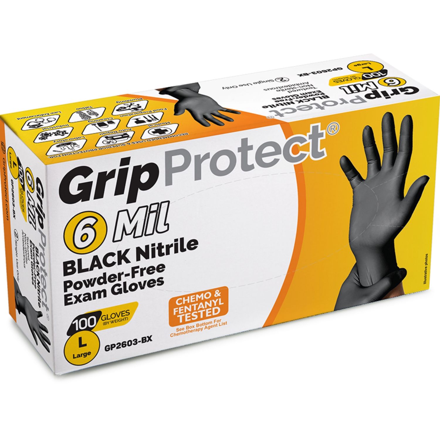 Grip Protect 6mil Nitrile Gloves