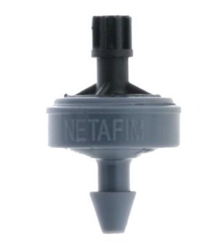 Netafim Techflow Emitter Barb x Nipple(Star), Size: 1gph Gray