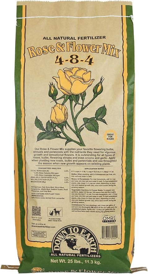 DTE Rose &amp; Flower Mix (4-8-4), Size: 25 lb