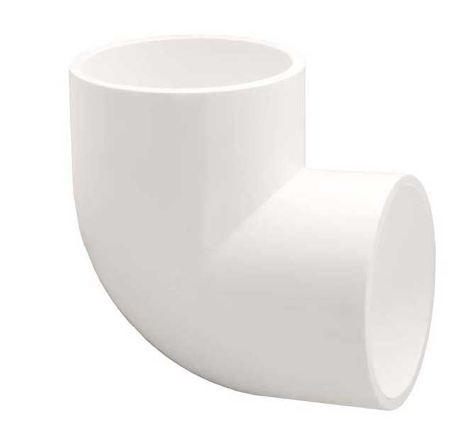 PVC Schedule 40 - 90 Degree Elbow Socket, Size: 1/2 INCH