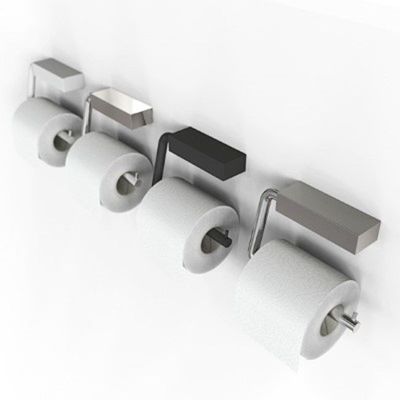 Porte papier WC QUADRA + 9 finitions