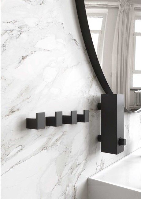 Set de 2 patères QUADRA  + 9 finitions