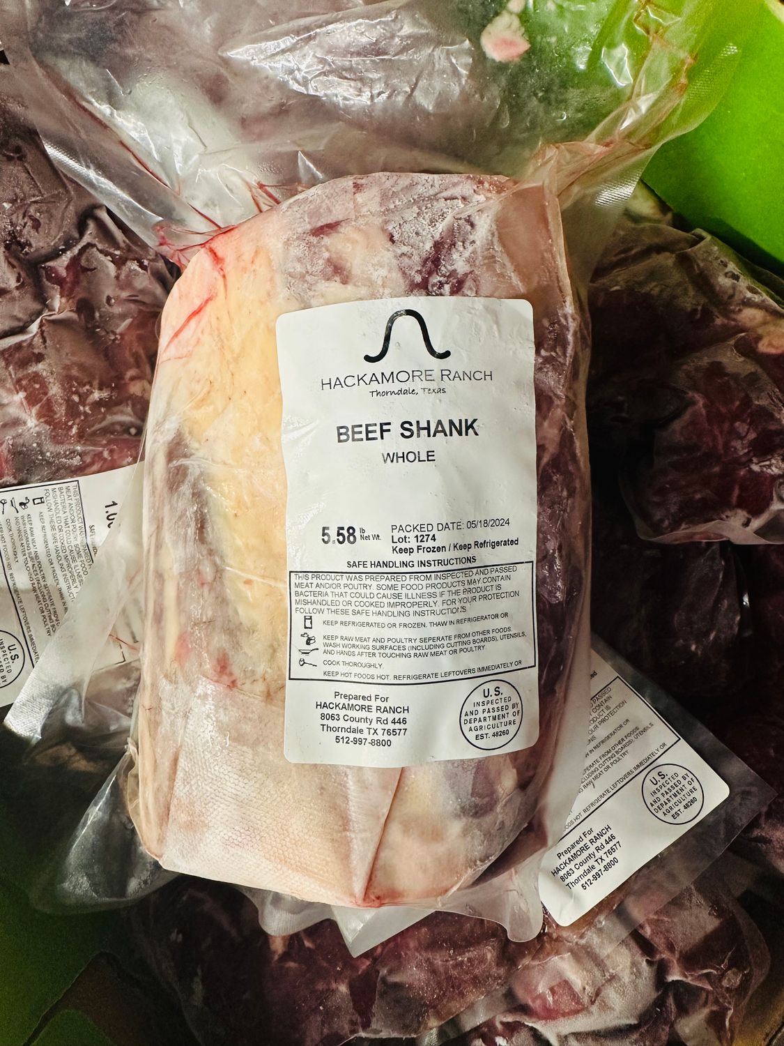 Shank Beef Whole Shank Beef Whole