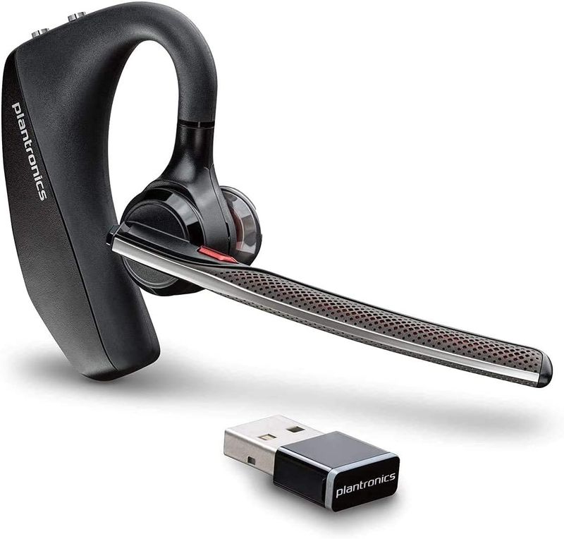 POLY   |   Voyager 5200 - (USB Dongle &amp; Charging Case) Bluetooth Headset