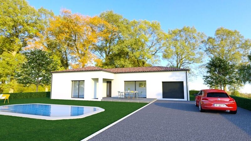 ROQUEMAURE (Gard) - MAISON EN RDC DE 90M² SUR TERRAIN DE 400m²