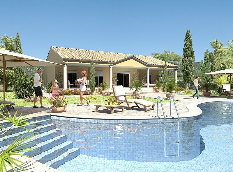 GALLARGUES LE MONTUEUX (Gard) - MAISON EN RDC DE 90M² SUR TERRAIN DE 796M²
