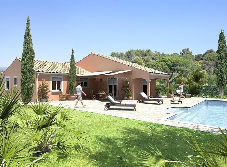 SAUZET (Gard) - MAISON EN RDC DE 90M² SUR TERRAIN DE 600m²