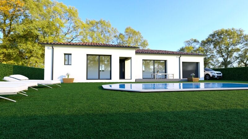 SAINT-CHAPTES (Gard) - MAISON EN RDC SUR TERRAIN DE 408m²