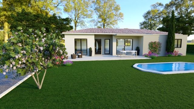 CLARET (HERAULT)- MAISON PP DE 100 M² SUR TERRAIN DE 380 M²