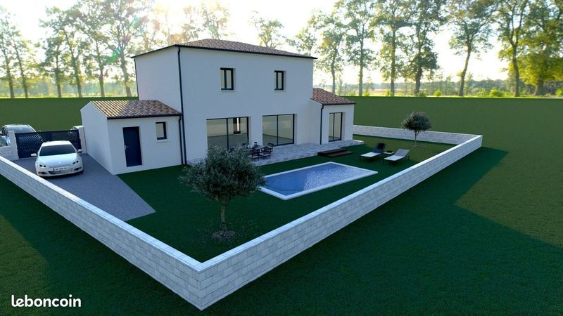 CALVISSON (GARD) - MAISON EN R+1 DE 123m² + 54m² D'ANNEXES SUR TERRAIN DE 840m² CALVISSON (GARD) - MAISON EN R+1 DE 123m² + 54m² D'ANNEXES SUR TERRAIN DE 840m²