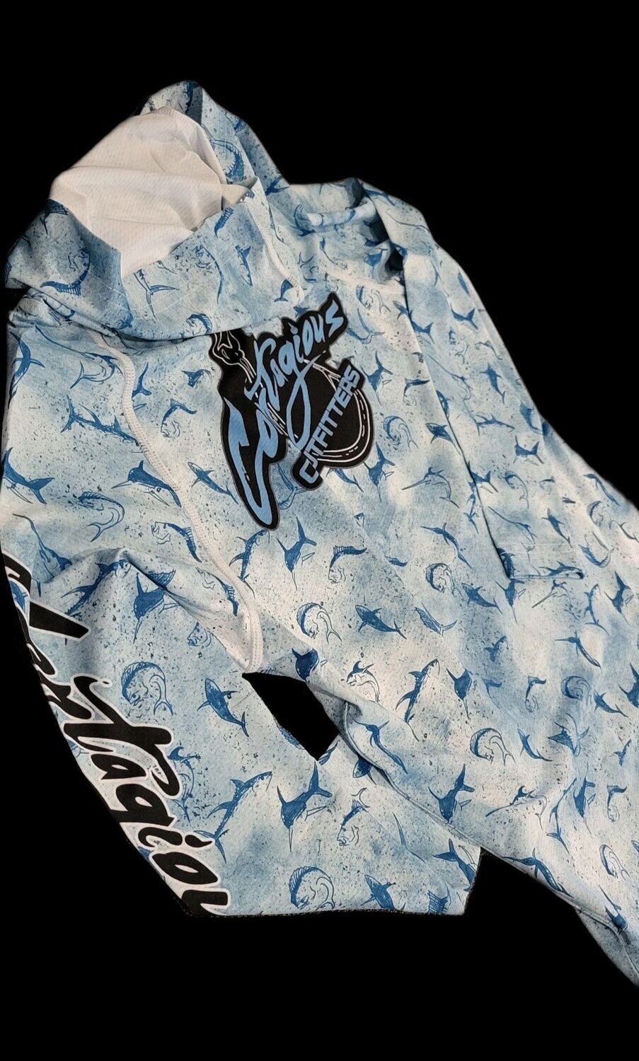 Blue Fish Print