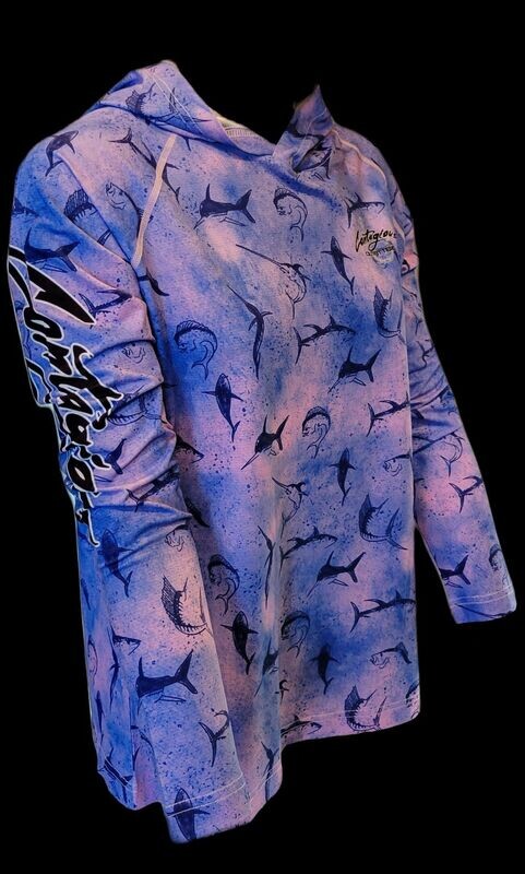 Ladies - Blurple FishPrint