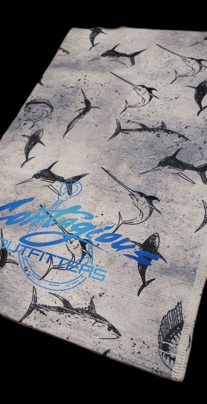 Grey Fish Pattern - Gaiter