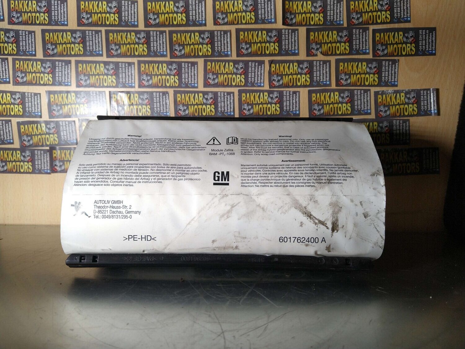 AIRBAG DELANTERO DERECHO DE OPEL ZAFIRA 2006