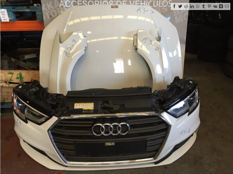 Frente completo Audi A3 Sportback 2018 Frente completo Audi A3 Sportback 2018
