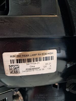 Piloto trasero izquierdo interior Kia Sorento Ref: 924403-C5500 de 2020