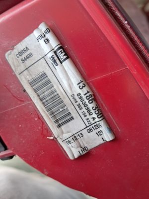 Piloto trasero izquierdo Opel Corsa D Ref: 89038960A de 2013