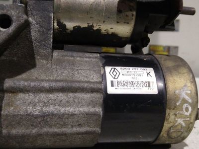 Motor arranque Renault Megane II 2004, ref: M000T91581/8200227092