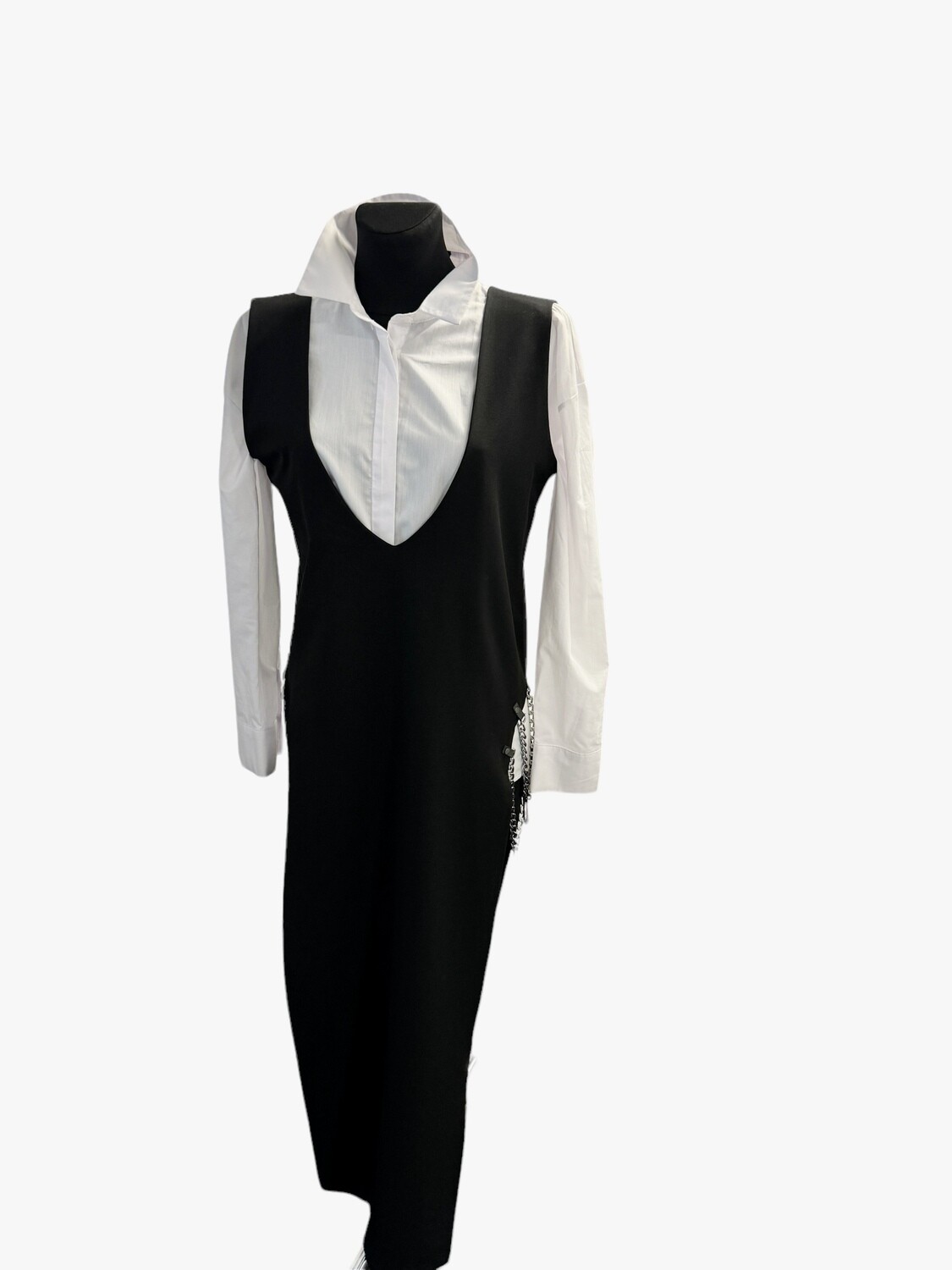 Westenkleid Von Xatko Mit Tiefen Mittleren Und Seitlichen Ausschnitten. Grösse S-M. Made In Georgia.