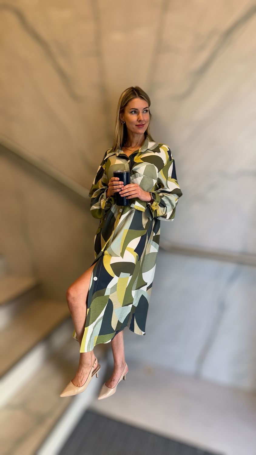 Hemdkleid, lang,  Mischung Wildseide und Baumwolle, one size,  ALRI by Natia,  made in Georgia
