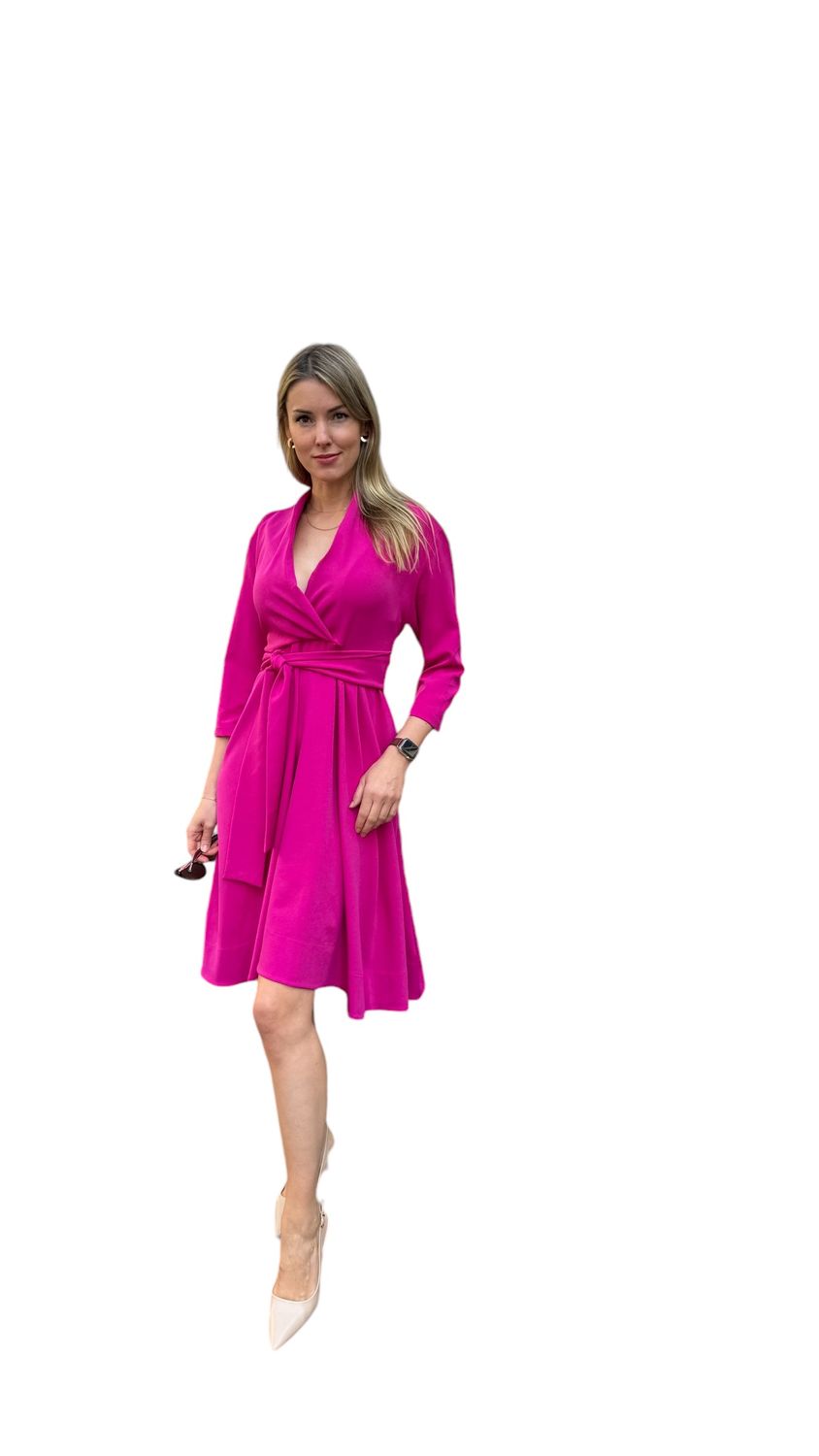 Kleid, Farbe pink, one size, Viskose, ALRI by Katrin, made in Georgia.