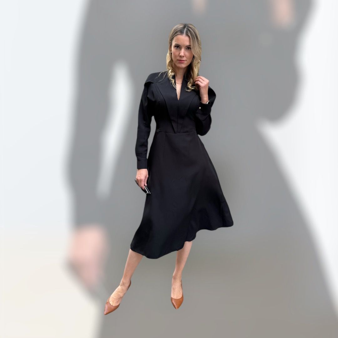 Kleid, ALRI by NO ONE, schwarz, Stoff: Gabardin, made in Georgia