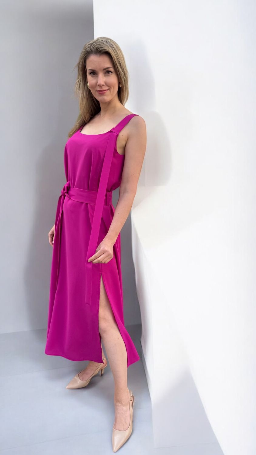 Kleid ALRI by Katrin, Himbeerfarbe, Viscose