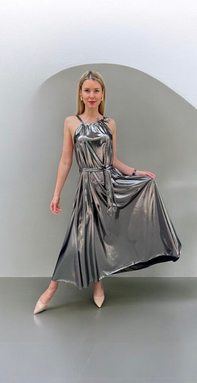 Designer Kleid ALRI By Natia,  One Size.  Made In Georgia.  50% Polyester, 40% Viskose, 10% Elasthan