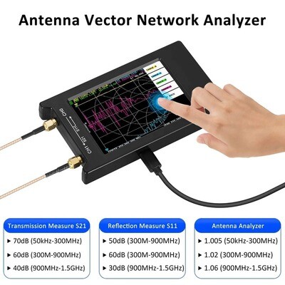 Bigger Screen - Nanovna-F4 VNA HF VHF UHF UV 4-Inch LCD Vector Network Analyzer