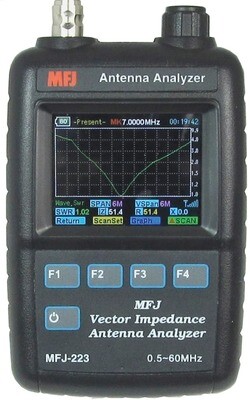 MFJ-223 1-60 MHz Color Graphic VNA Analyzer