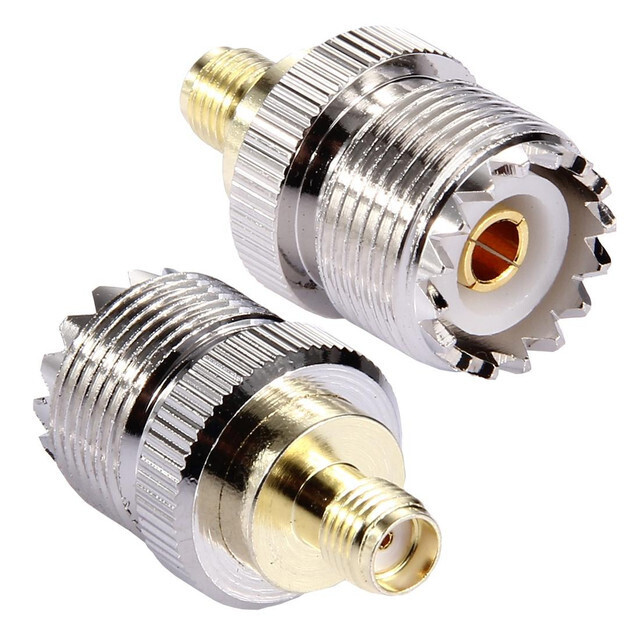 SMA FEMALE to UHF FEMALE adapter