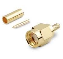 SMA - male - crimp connector - RG58