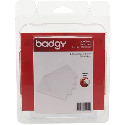 Evolis PVC Cards x100 - Thick