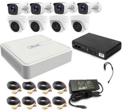 Hilook Kit 8 Channel DVR 8X Camera Plus Micro UPS