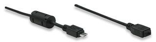Manhattan Micro USB AM to Micro USB Female Cable