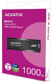 ​ADATA SC610 1TB External SSD, USB 3.2 Gen2