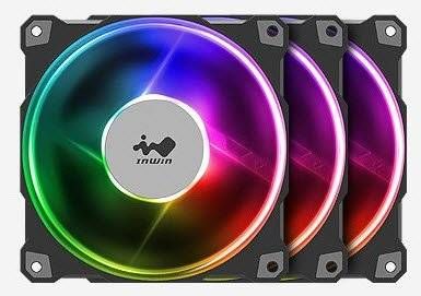 ​Inwin AL120 luna ARGB x3 kit + Controller - 120x120x25mm PWM Fans