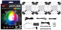 ​Inwin ASN140 Saturn ARGB x3 kit + Controller 140x140x25mm Modular Fans
