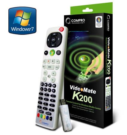 Compro K200 remote control for MCE