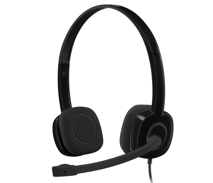 ​Logitech H151 black headset with rotating mic