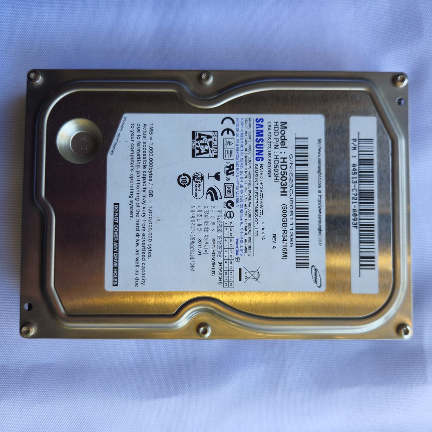 Samsung HD503HI/E - 500GB 5.4K RPM 16MB Cache SATA 3.5&quot; Hard Drive