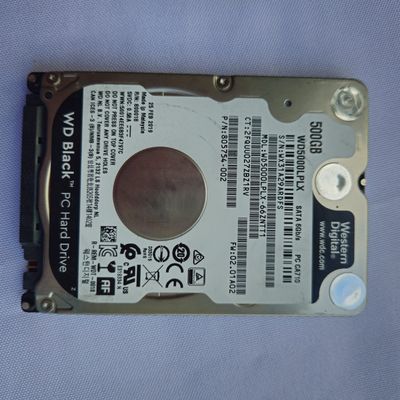 Western Digital notebook 500GB sata hard drive