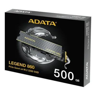 ADATA LEGEND 860 500GB PCIe Gen4 x4 M.2 2280 Solid State Drive