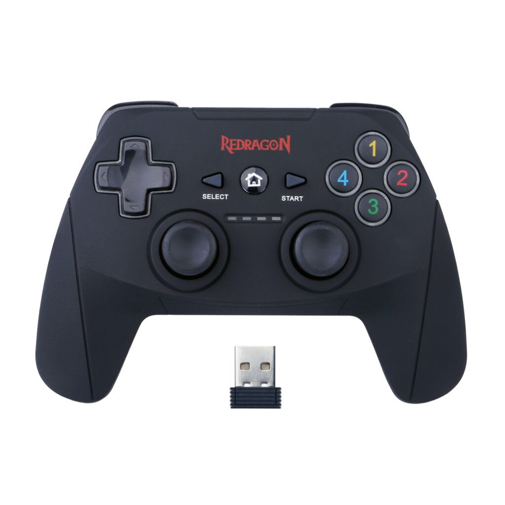 Redragon HARROW Wireless X/D-input(Digital/Analog) PC Controller – Black