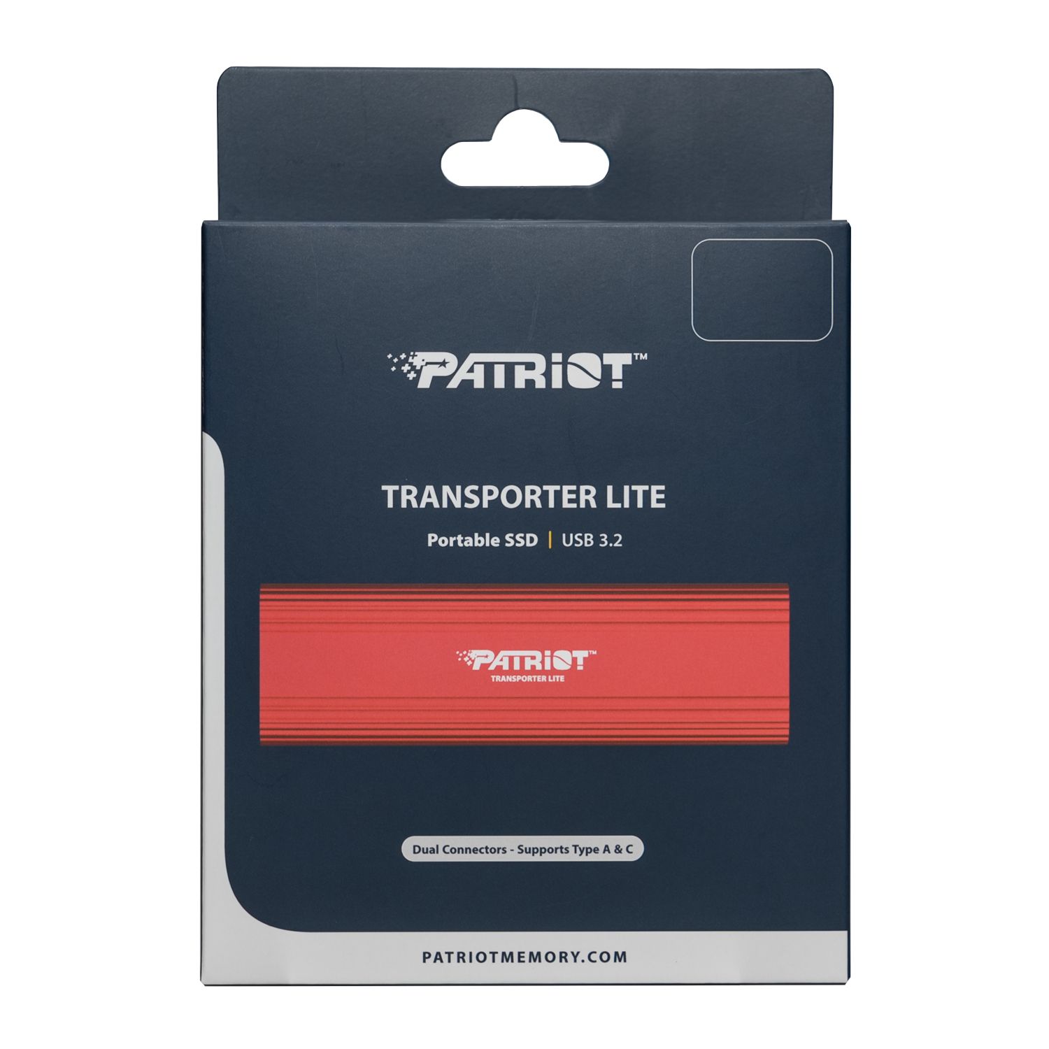 Patriot Transporter Lite 1TB USB3.2 Type-C External Portable SSD – Red