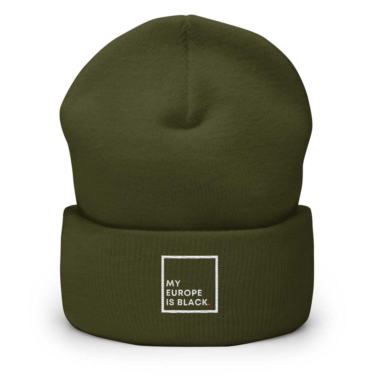 Cuffed Beanie in Camo Green