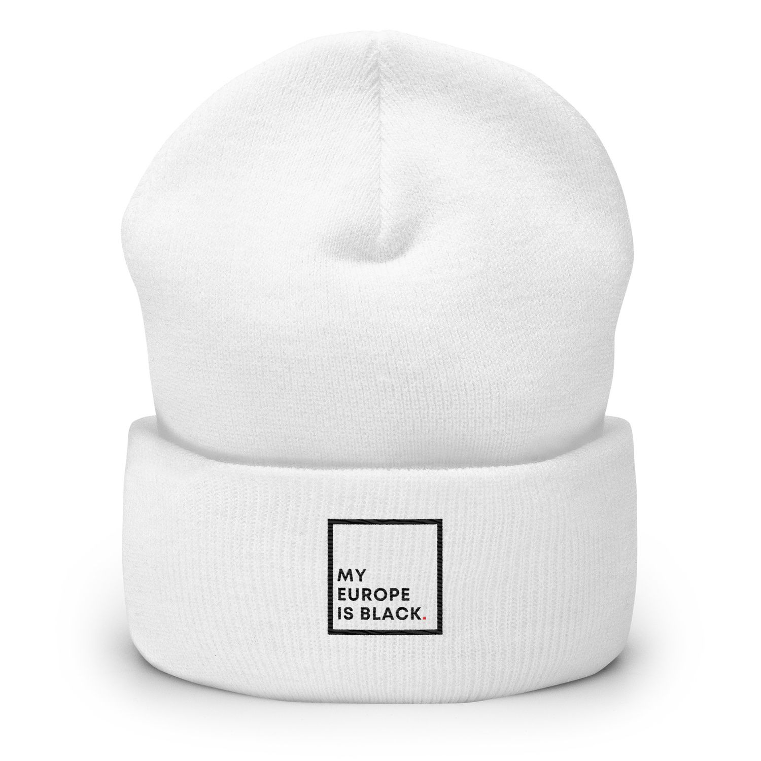 Cuffed Beanie in White