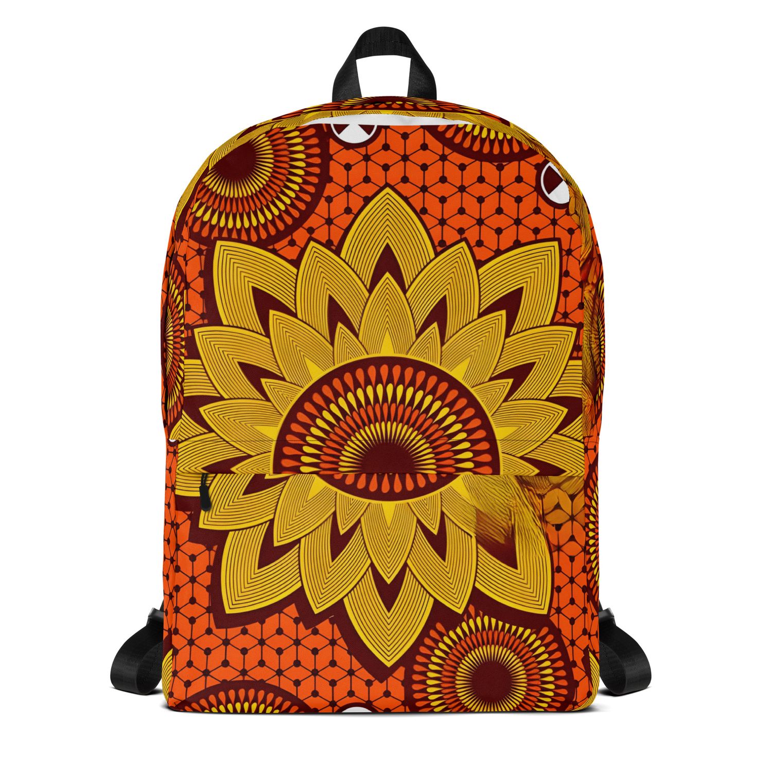 My Europe is Black Backpack in Orange